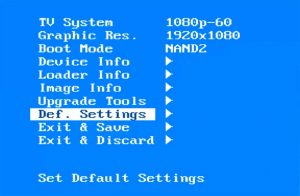 MAG 254 Bios Screen